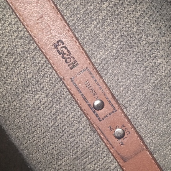 Navasota Leather And Silver Medallion Belt Waist 27"-31" - Picture 13 of 16